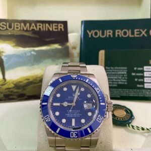 Rolex White Gold Submariner Date - 2010 - “Smurf” - 116619LB *FULL SET*