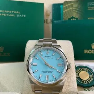 Rolex Steel Oyster Perpetual 36 - 2024 - Domed Bezel - “Tiffany” Turquoise Dial - Oyster Bracelet - 126000 *FULL SET*