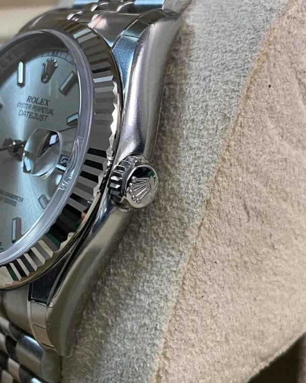 Rolex Steel Datejust 36 - 2009 - Fluted Bezel - Silver Index Dial - Jubilee Bracelet - 116234 *FULL STICKERS* - Image 10