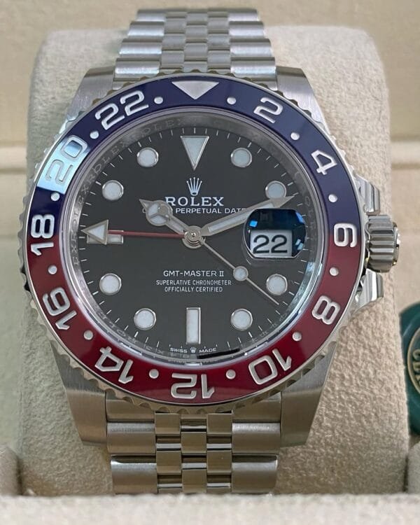 Rolex Steel GMT-Master II - 2020 -“Pepsi” - Black Dial - Jubilee Bracelet - 126710BLRO *FULL SET* - Image 9