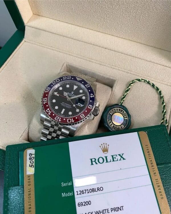 Rolex Steel GMT-Master II - 2020 -“Pepsi” - Black Dial - Jubilee Bracelet - 126710BLRO *FULL SET* - Image 6