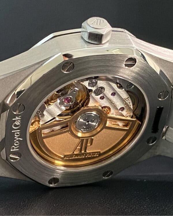 Audemars Piguet Royal Oak Self Winding - 2020 - Diamond-set Bezel - Blue Dial - 77351ST *FULL SET* - Image 3