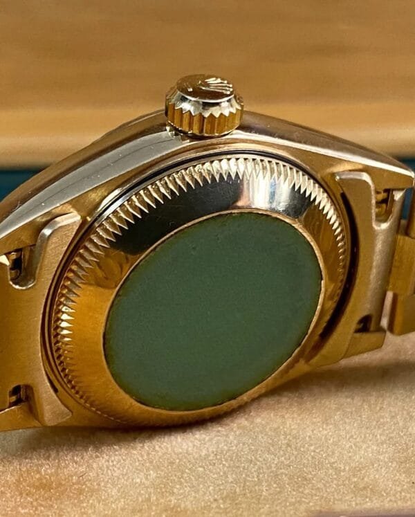 Rolex Yellow Gold Lady-Datejust - 1986 - Fluted Bezel - Champagne Index Dial - President Bracelet - 69178 - Image 4