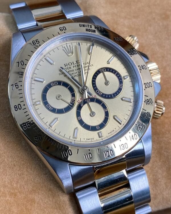 Rolex Steel & Yellow Gold Cosmograph Daytona - W serial - Zenith Dial - 16523 - Image 4