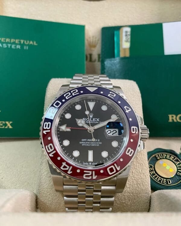 Rolex Steel GMT-Master II - 2020 -“Pepsi” - Black Dial - Jubilee Bracelet - 126710BLRO *FULL SET*