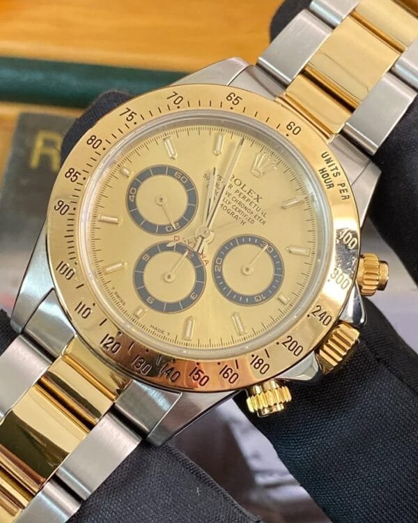 Rolex Steel & Yellow Gold Cosmograph Daytona - W serial - Zenith Dial - 16523 - Image 3