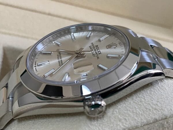 Rolex Steel Datejust 41 - 2022 - Smooth Bezel - Silver Index Dial - Oyster Bracelet - 126300 *COMPLETE SET* - Image 10