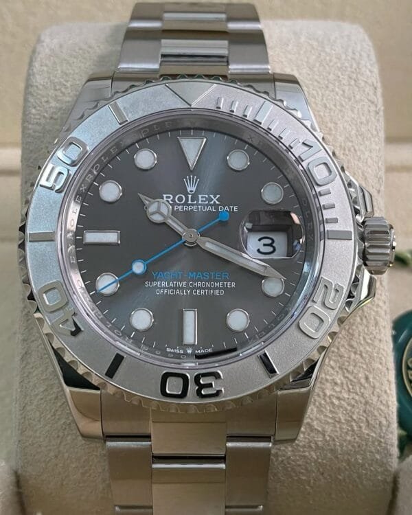 Rolex Steel & Platinum Yacht-Master 40 - 2024- Rhodium Dial - Platinum Bezel - 126622 *FULL SET* - Image 8