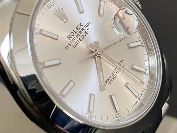 Rolex Steel Datejust 41 - 2022 - Smooth Bezel - Silver Index Dial - Oyster Bracelet - 126300 *COMPLETE SET* - Image 5