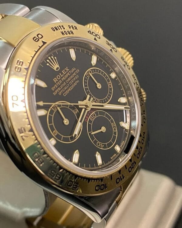 Rolex Yellow Gold Rolesor Cosmograph Daytona - 2021 - Black Index Dial - 116503 *FULL SET* - Image 4