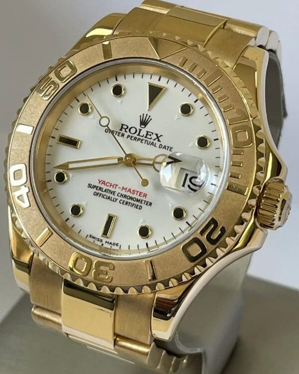 Rolex Yellow Gold Yacht-Master 40 - White Dial - 16628 - Image 6