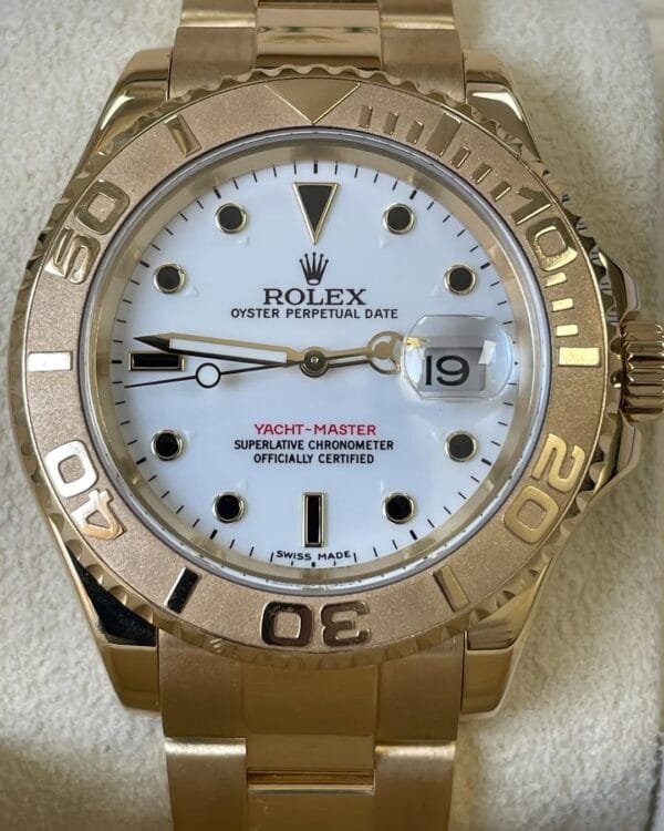 Rolex Yellow Gold Yacht-Master 40 - White Dial - 16628 - Image 5
