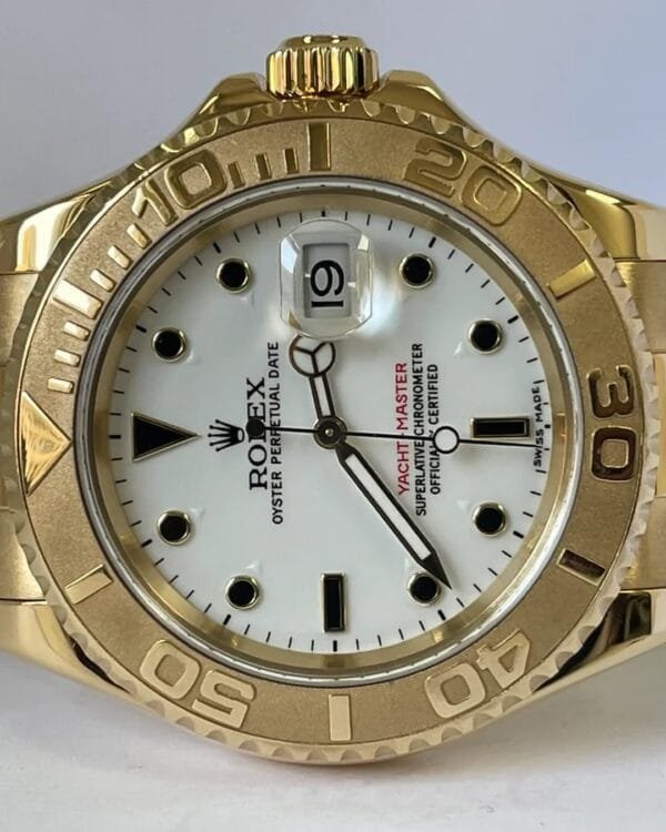 Rolex Yellow Gold Yacht-Master 40 - White Dial - 16628 - Image 4