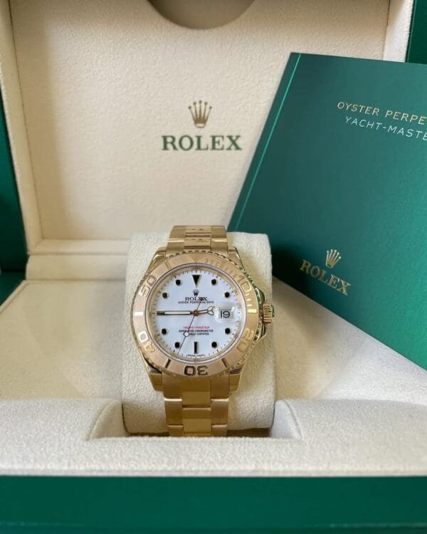 Rolex Yellow Gold Yacht-Master 40 - White Dial - 16628 - Image 2