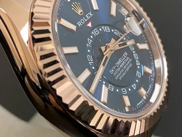 Rolex Everose Gold Sky-Dweller - 2024 - Blue-Green Dial - Oyster Bracelet - 336935 - Image 2