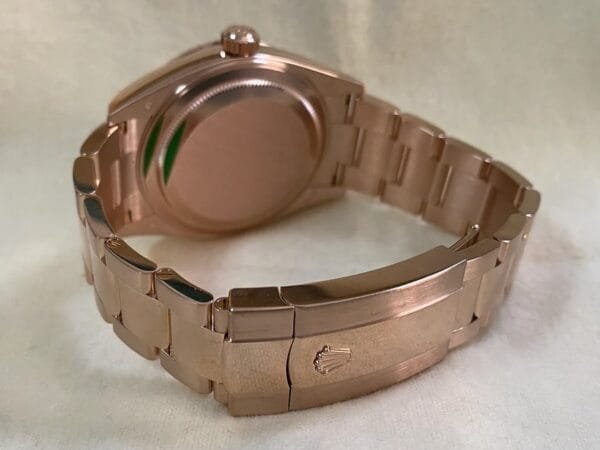 Rolex Everose Gold Sky-Dweller - 2024 - Blue-Green Dial - Oyster Bracelet - 336935 - Image 12