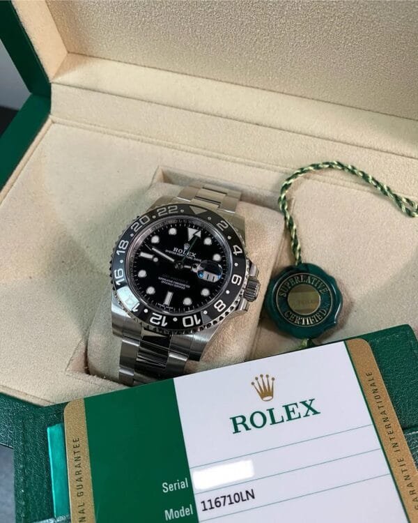Rolex Steel GMT-Master II - 2017 - Black Bezel - Black Dial - Oyster Bracelet - 116710LN *FULL SET*