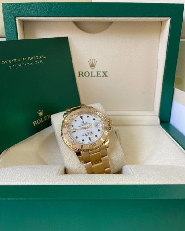 Rolex Yellow Gold Yacht-Master 40 - White Dial - 16628