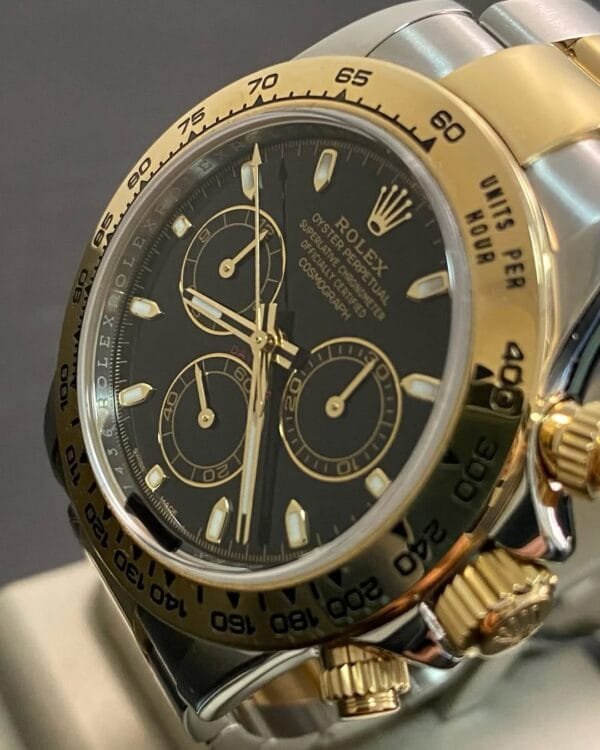Rolex Yellow Gold Rolesor Cosmograph Daytona - 2021 - Black Index Dial - 116503 *FULL SET* - Image 8