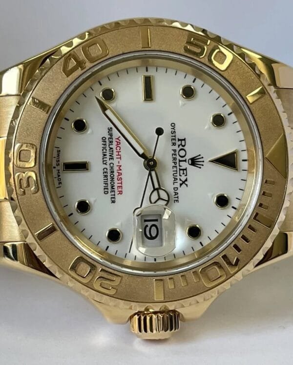 Rolex Yellow Gold Yacht-Master 40 - White Dial - 16628 - Image 3