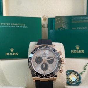 Rolex Everose Gold Cosmograph Daytona - 2022 - Sundust Dial - Oysterflex - 116515LN *FULL SET*