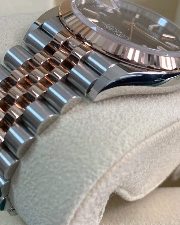Rolex Steel & Everose Gold Datejust 36 - 2025 - Fluted Bezel - Chocolate Dial - Jubilee Bracelet - 126231 *FULL SET* - Image 9