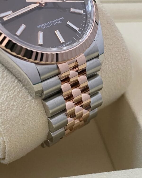 Rolex Steel & Everose Gold Datejust 36 - 2025 - Fluted Bezel - Chocolate Dial - Jubilee Bracelet - 126231 *FULL SET* - Image 2