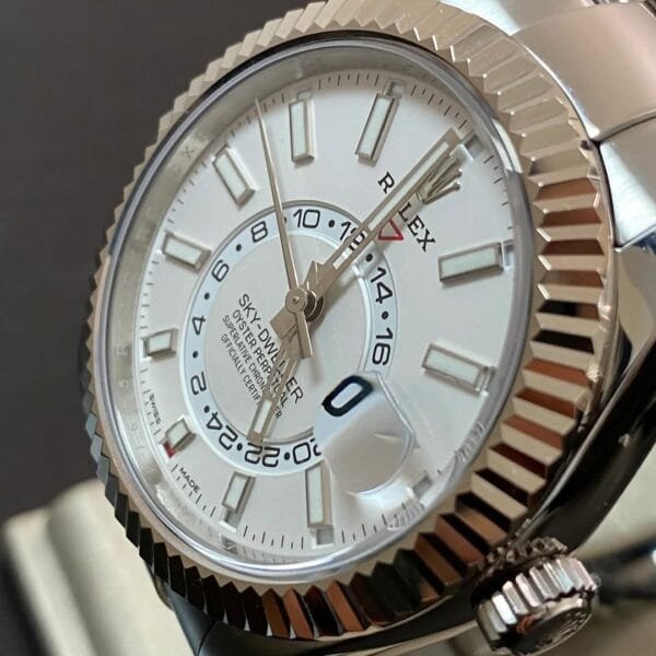 Rolex Steel Sky-Dweller - 2020- White Dial - Oyster Bracelet - 326934 *FULL SET* - Image 6