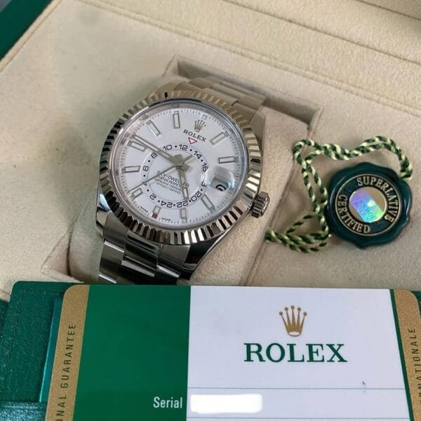 Rolex Steel Sky-Dweller - 2020- White Dial - Oyster Bracelet - 326934 *FULL SET*