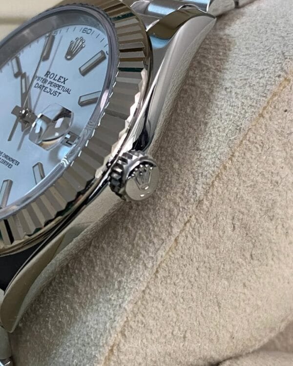 Rolex Steel Datejust 41 - 2021 - Fluted Bezel - White Index Dial - Jubilee Bracelet - 126334 *FULL SET* - Image 2