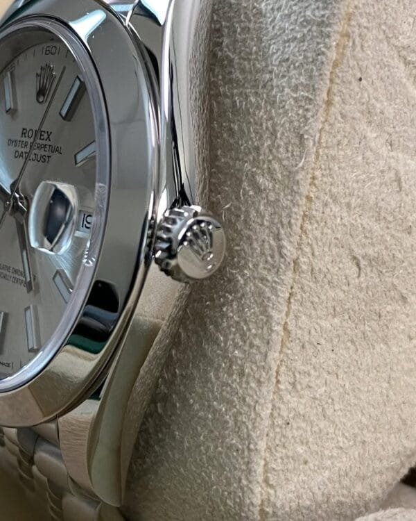 Rolex Steel Datejust 41 - 2021 - Smooth Bezel -Silver Index Dial - Jubilee Bracelet - 126300 *FULL SET* - Image 3