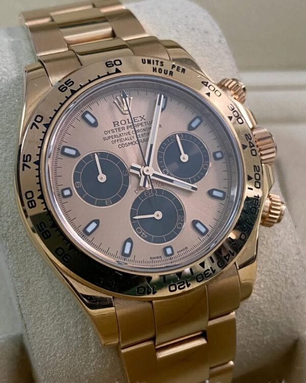 Rolex Everose Gold Cosmograph Daytona - 2016 - Pink Sundust Dial - 116505 *FULL SET* - Image 11
