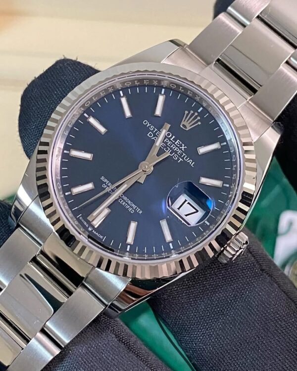 Rolex Steel Datejust 36 - 2025 - Fluted Bezel - Bright Blue Dial - Oyster Bracelet - 126234 *FULL SET* - Image 11