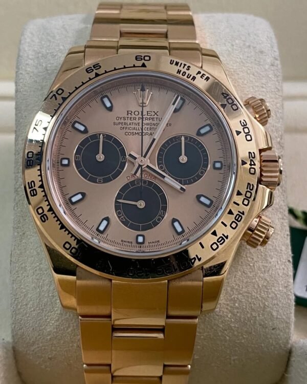 Rolex Everose Gold Cosmograph Daytona - 2016 - Pink Sundust Dial - 116505 *FULL SET* - Image 7