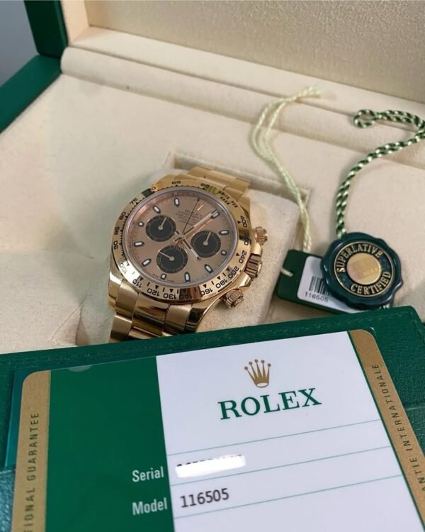 Rolex Everose Gold Cosmograph Daytona - 2016 - Pink Sundust Dial - 116505 *FULL SET* - Image 6