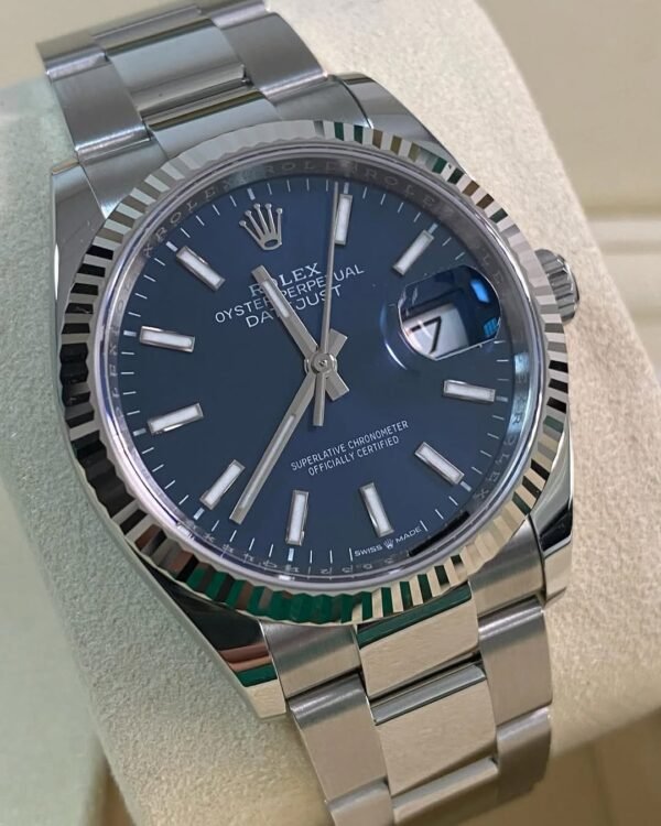 Rolex Steel Datejust 36 - 2025 - Fluted Bezel - Bright Blue Dial - Oyster Bracelet - 126234 *FULL SET* - Image 13
