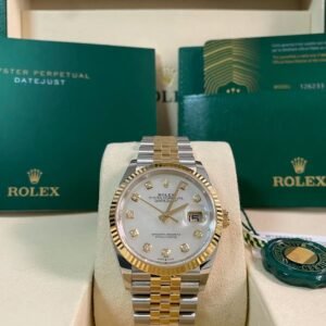 Rolex Yellow Gold Rolesor Datejust 36 - 2025 - Mother-of-Pearl Diamond Dial - Jubilee Bracelet - 126233 *FULL SET*