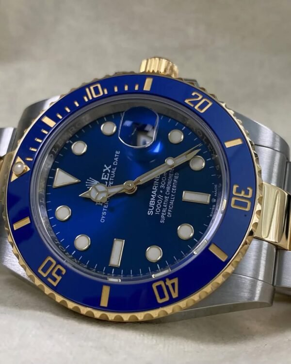 Rolex Steel & Yellow Gold Submariner Date - 2021 - “Bluesy” Blue Bezel - Blue Dial - 126613LB *FULL SET* - Image 6