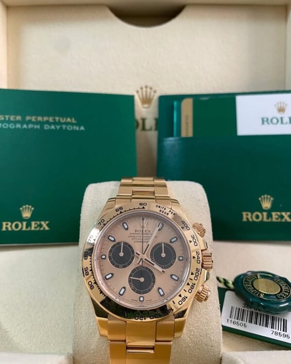 Rolex Everose Gold Cosmograph Daytona - 2016 - Pink Sundust Dial - 116505 *FULL SET*