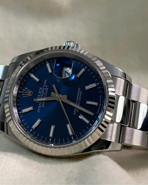Rolex Steel Datejust 36 - 2025 - Fluted Bezel - Bright Blue Dial - Oyster Bracelet - 126234 *FULL SET* - Image 2