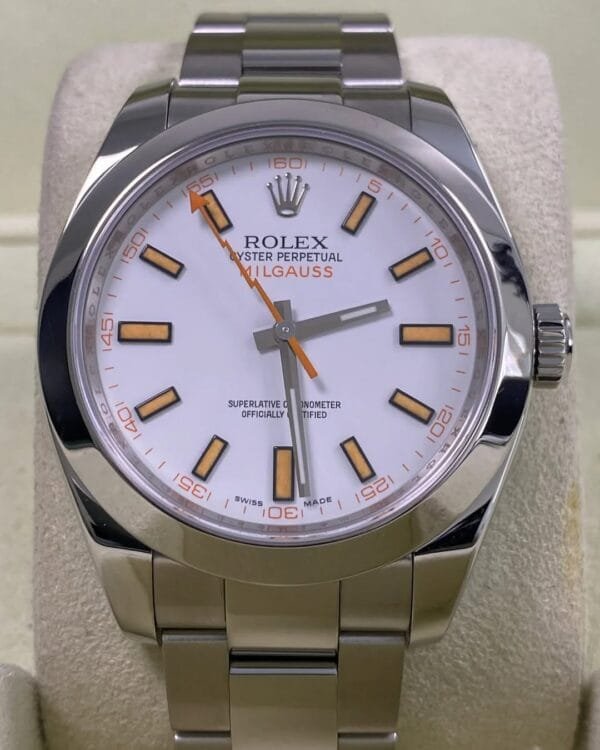 Rolex Milgauss - Milgauss - White & Orange Accents Dial - 116400 *OPEN CARD* - Image 13
