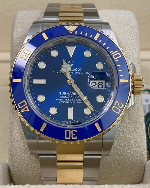 Rolex Steel & Yellow Gold Submariner Date - 2021 - “Bluesy” Blue Bezel - Blue Dial - 126613LB *FULL SET* - Image 4