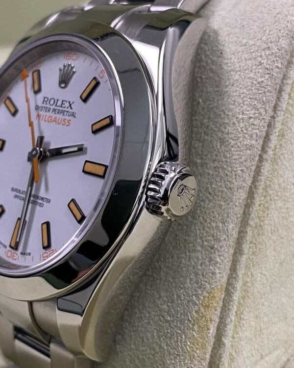 Rolex Milgauss - Milgauss - White & Orange Accents Dial - 116400 *OPEN CARD* - Image 9
