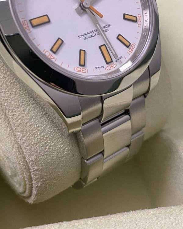 Rolex Milgauss - Milgauss - White & Orange Accents Dial - 116400 *OPEN CARD* - Image 8
