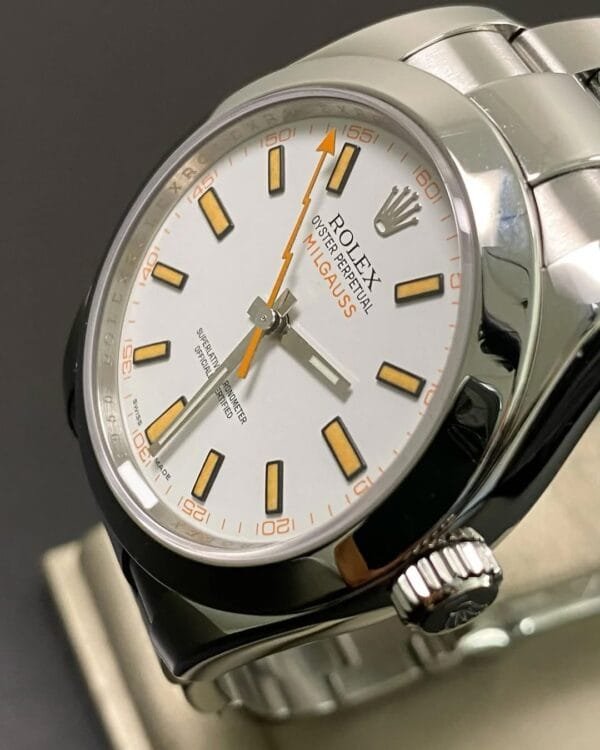 Rolex Milgauss - Milgauss - White & Orange Accents Dial - 116400 *OPEN CARD* - Image 7