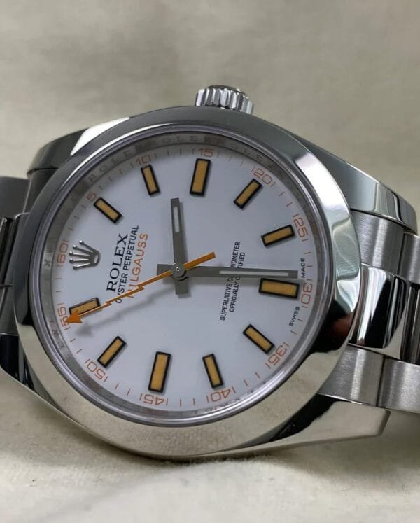 Rolex Milgauss - Milgauss - White & Orange Accents Dial - 116400 *OPEN CARD* - Image 6