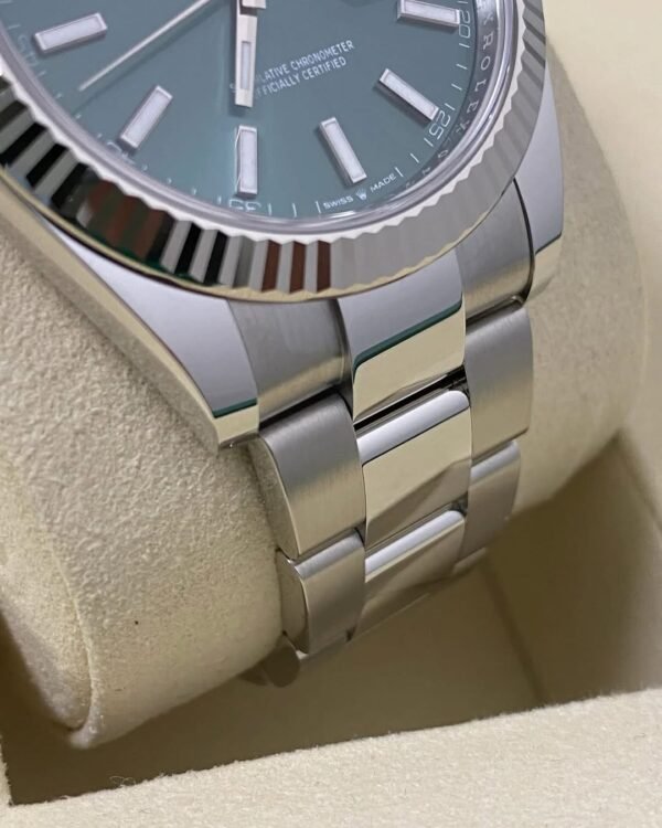 Rolex Steel Datejust 41 - 2025 - Fluted Bezel - Mint Green Dial - Oyster Bracelet - 126334 *FULL SET* - Image 2