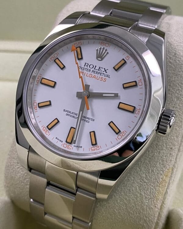 Rolex Milgauss - Milgauss - White & Orange Accents Dial - 116400 *OPEN CARD* - Image 3