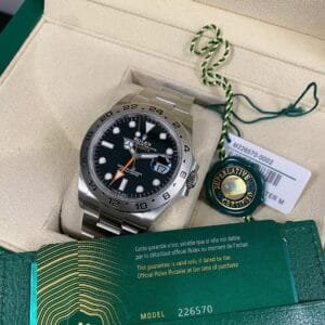 Rolex Oystersteel Explorer II - 2025 - Black Dial - Oyster Bracelet - 226570 *FULL SET*