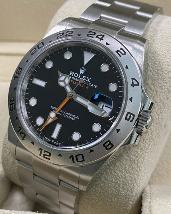 Rolex Oystersteel Explorer II - 2025 - Black Dial - Oyster Bracelet - 226570 *FULL SET* - Image 4
